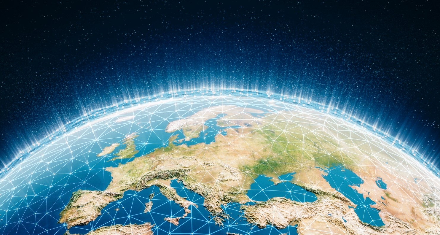 Abstract image of a globe